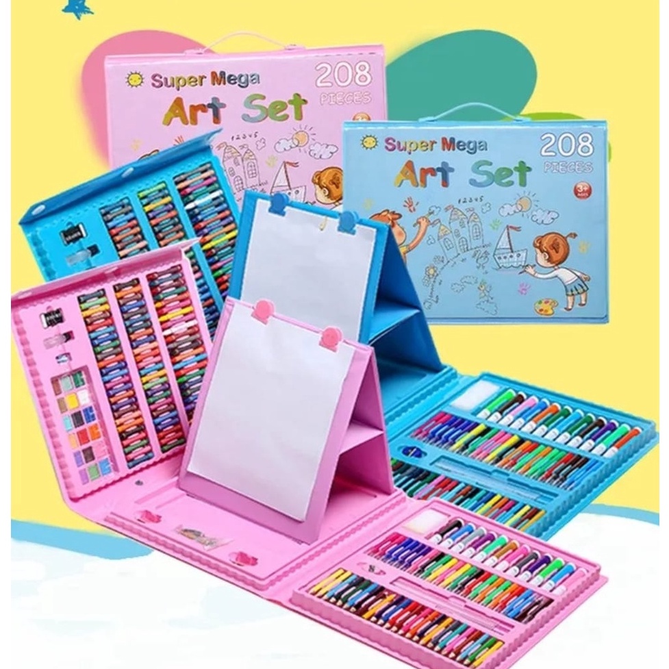

Harga termurah Crayon 1 Set Isi 208pcs Alat Menggambar Stationery Paints Kids Children Painting Drawing Tools Set with Colored Pencil-Krayon Mewarnai Anak Viral Art Set 150pcs Melukis Anak-anak Spidol Crayon Cat Air Pensil Warna Lengkap 57