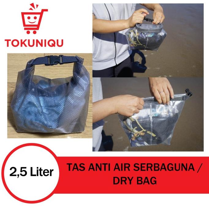 Tas Anti Air Serbaguna Dry Bag Silikon Silicone Storage Bag Waterproof