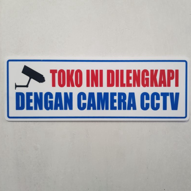 

Pasti Murah.. Papan nama akrilik sign TOKO INI DILENGKAPI DENGAN CAMERA CCTV CB0