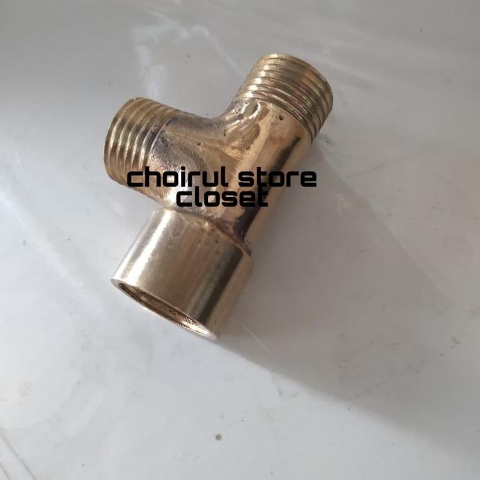 Sale 8.8 Nevel T Kuningan,Sambunga T Kuningan Drat Luar Dalam,Ukuran 1/2In