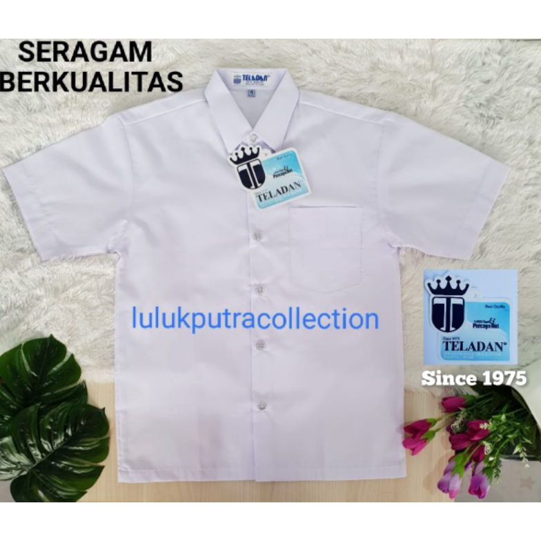 

Hot Sale.. Seragam TELADAN Kemeja Putih Lengan Pendek SD SMP SMA (Seragam Sekolah TELADAN)/Seragam SD SMP SMA/HEM PUTIH LENGAN PENDEK/SERAGAM SD SMP SMA/Kemeja Putih Polos JQ7