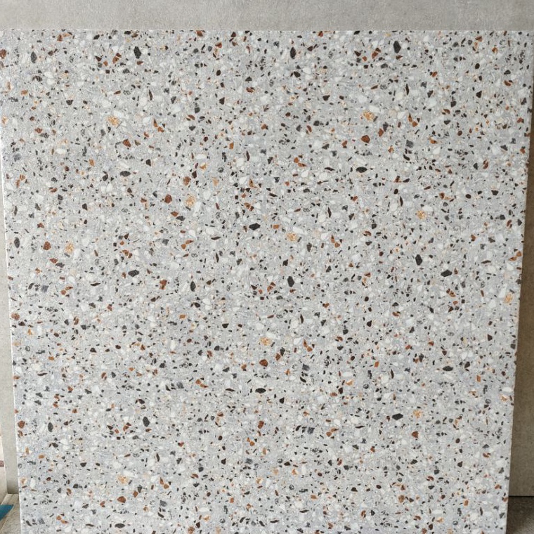 Baru Keramik 50x50 MATT KASAR ABU TERASSO/TERAZO ZMB