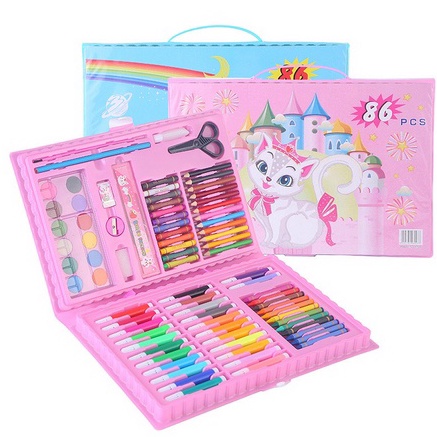 

Pasti murah UG Stationary Set isi 86 pcs Pensil Crayon Warna Cat Air / Perlengkapan Sekolah Menggambar Anak / Alat Warna 08S