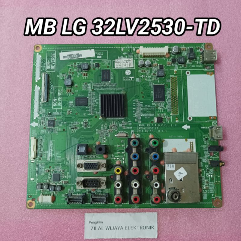 LG 32LV2530-TD - MB - MAINBOARD - MOTHERBOARD - MOBO - MESIN TV - MB TV LG - TV LG - MB ORIGINAL