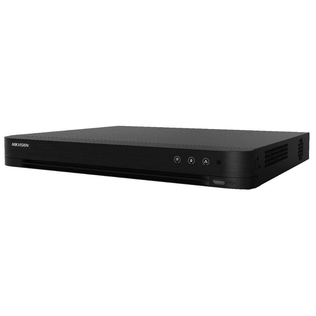 HIKVISION iDS-7200 series 1U Turbo AcuSense DVR (Front panel buttons, Alarm I/O and audio input opti