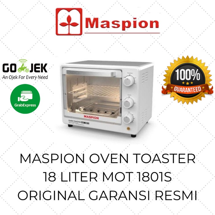 Maspion Oven Toaster Listrik Low Watt 18 Liter MOT 1801S Besar