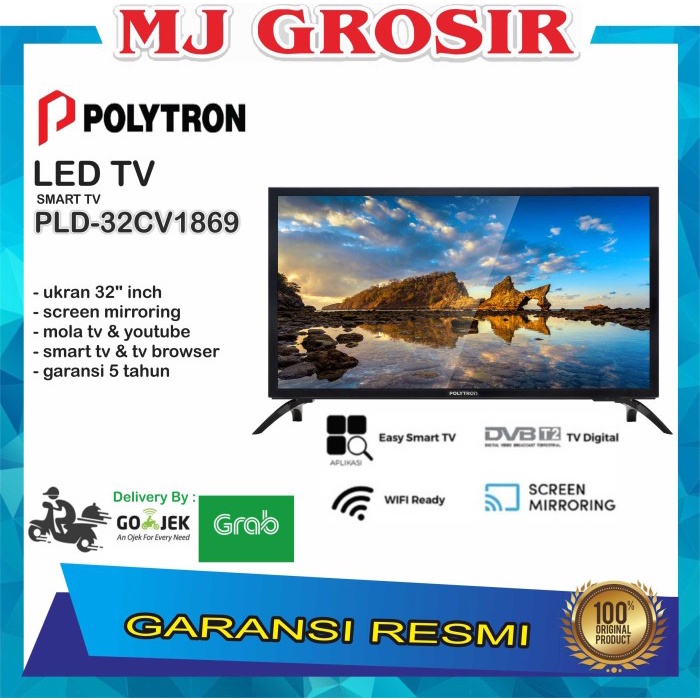 LED TV POLYTRON 32" 32CV1869 32 INCH SMART TV