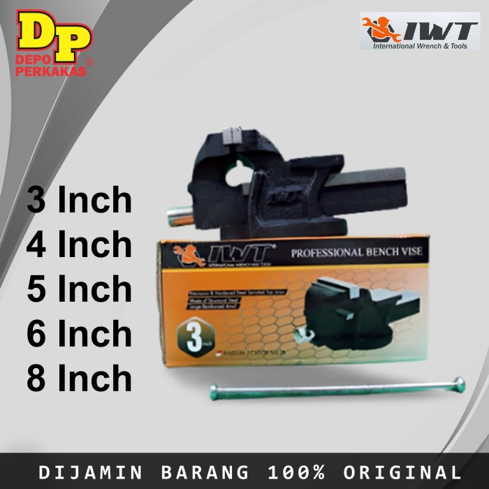 TERMURAH IWT RAGUM CATOK MEJA / RAGUM CATOK BESI BENCH VICE CATOK MEJA catok