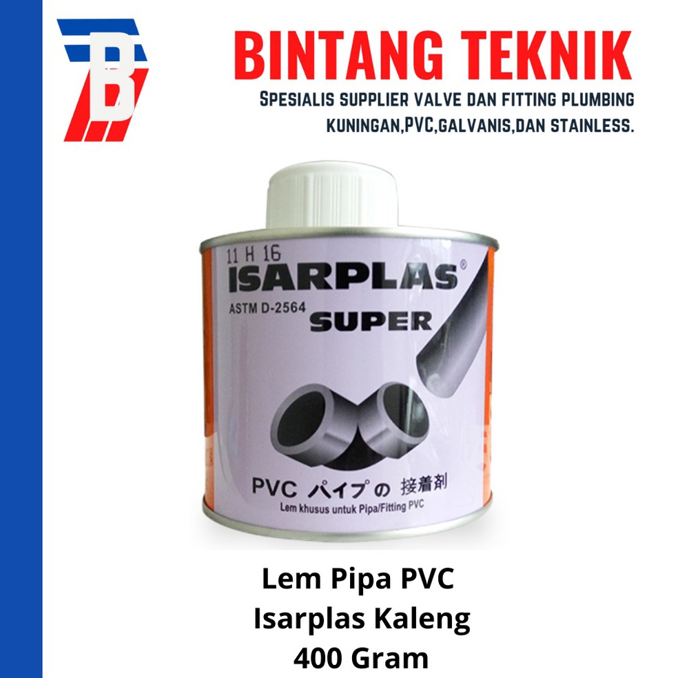 

Terlaku.! Lem PVC Isarplas Kaleng 400 Gram E76