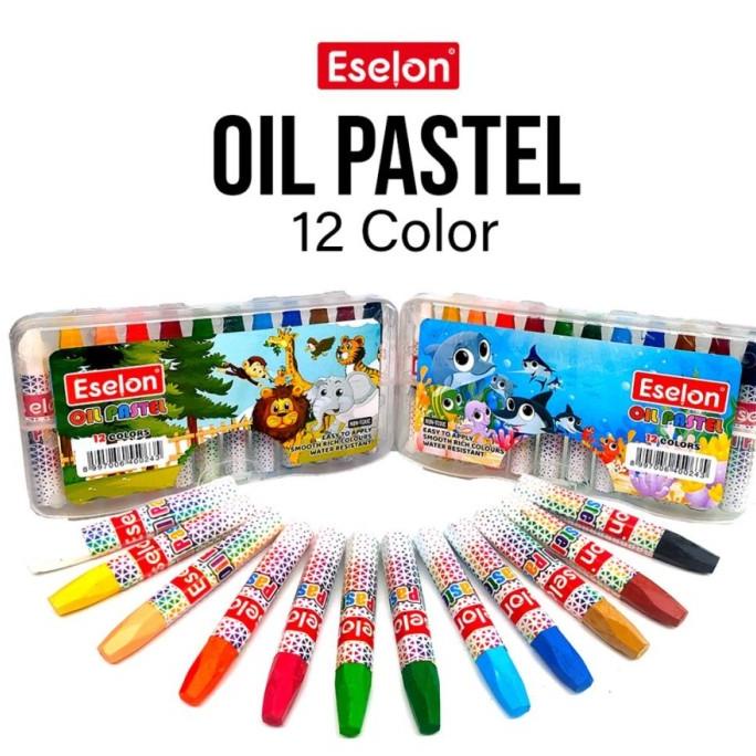 

Oil Pastels / Krayon / Crayon ESELON 12 Warna