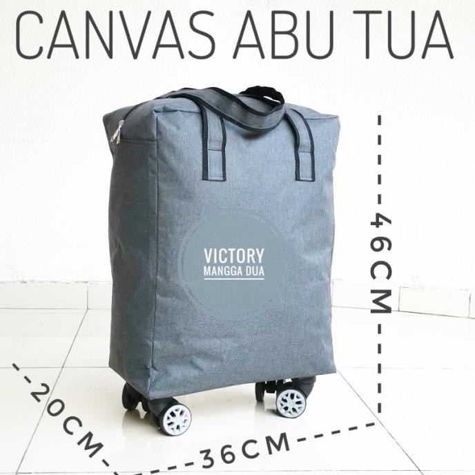 Tas Travel, Tas Troli, Tas Lipat, Tas Roda, Tote Panda Hitam