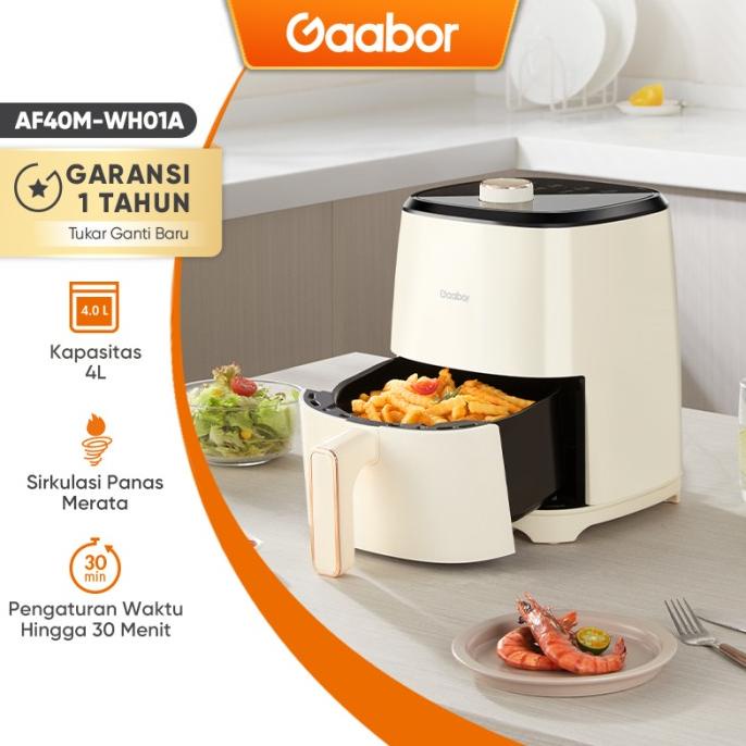 Gaabor Air fryer 4L Low Watt Pengorengan Tanpa Minyak