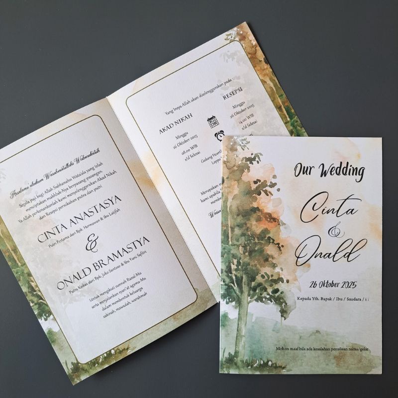 UNDANGAN PERNIKAHAN RUSTIC MW 01 - UNDANGAN