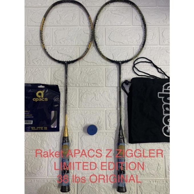 Raket Badminton apacs Z-ZIGGLER Z ZIGGLER UK ORIGINAL KUAT 38LBS