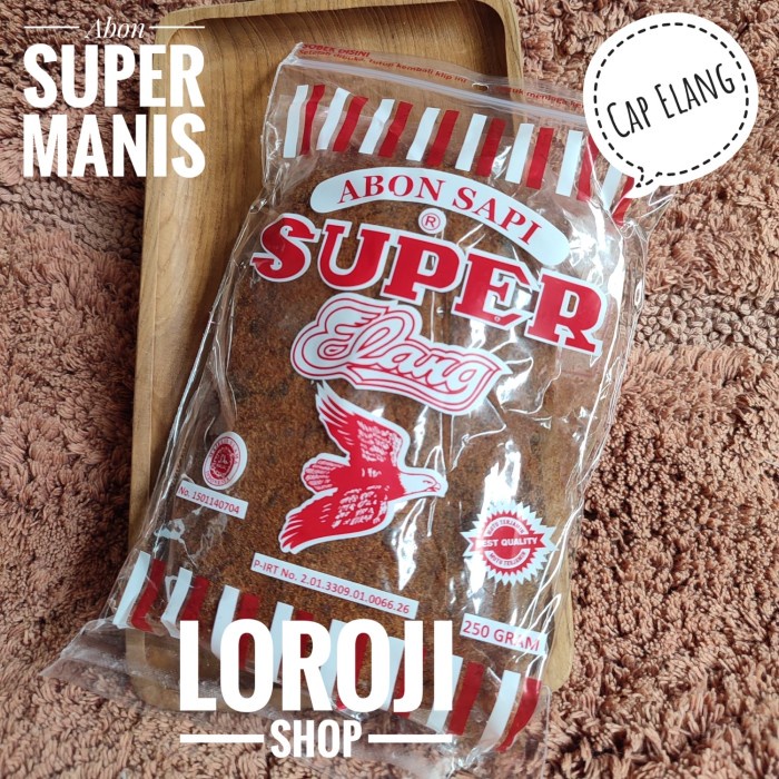 

(Bebas Ongkir) Abon Sapi Cap Elang 250 Gram (Manis)