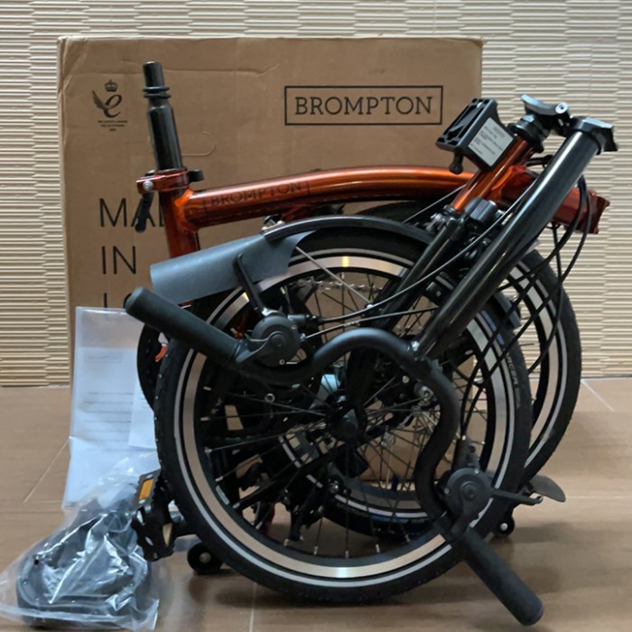 Sepeda Brompton Original Flame Lacquer Black Edition M6L 2020