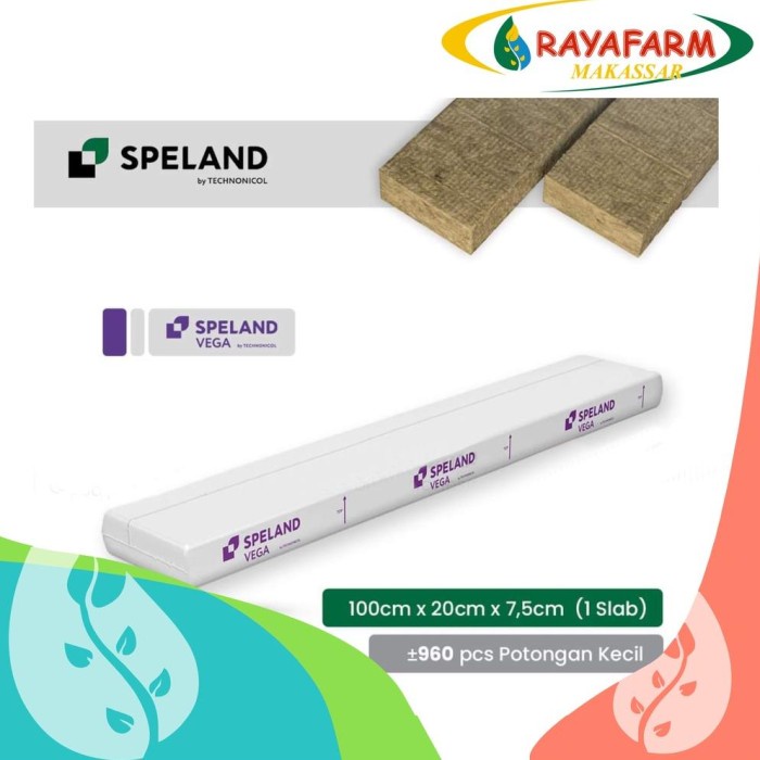 HOT SALE TERBAIK ROCKWOOL HIDROPONIK SPELAND 1 SLAB TERBARU