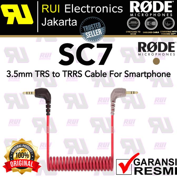 Rode SC7 3.5mm TRS to TRRS Patch Cable