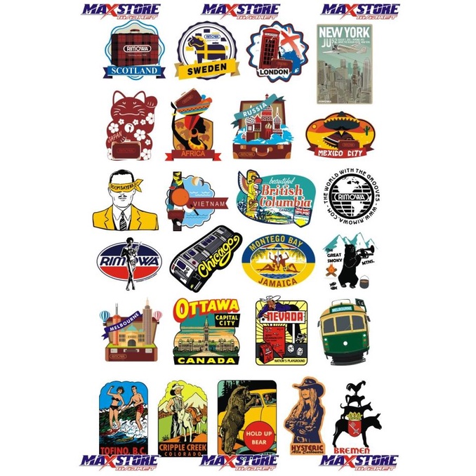 

New Stiker Koper / Sticker Negara / Sticker Koper / Sticker Travel