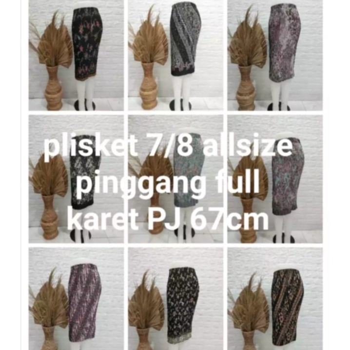 Sale BATIK ROK PLISKET 7/8 PRADA FOIL BERMACAM -MACAM MOTIF (REAL PICT) Terlaku.