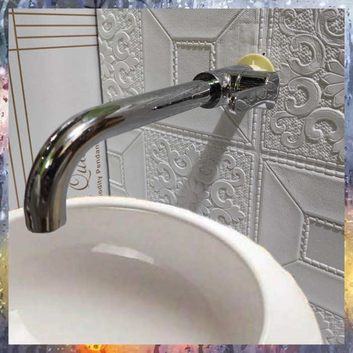 Kran Wastafel Tembok Kuningan/Kran Cuci Piring Dinding