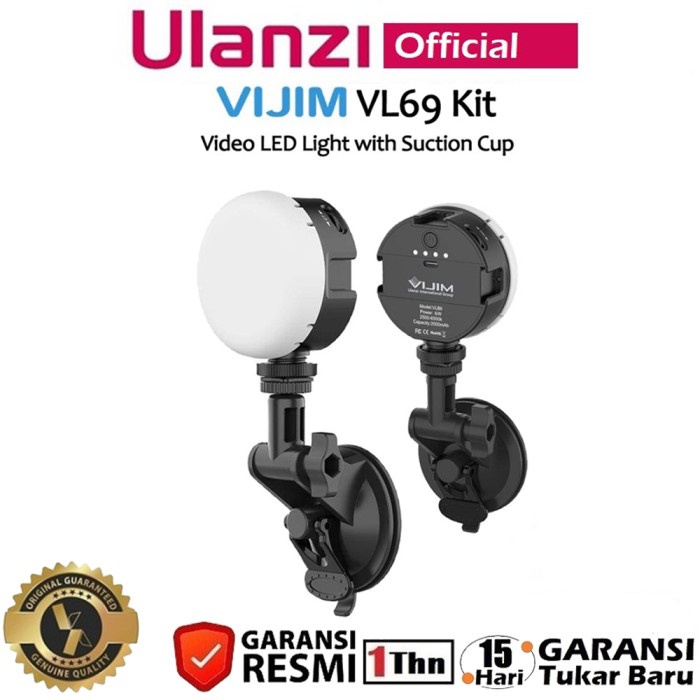 Quality Best Ulanzi Vl69 Kit Lampu Led Portable Video Light For Video Vlogging Etc.