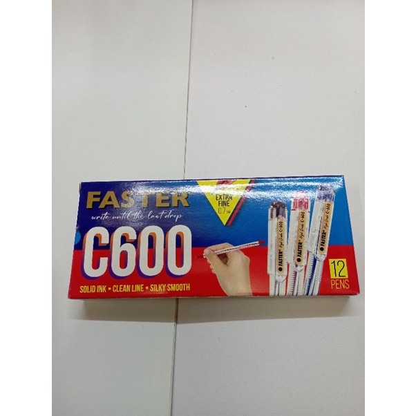 

BALPEN FASTER C600 0,7mm / isi 12 / hitam / pack