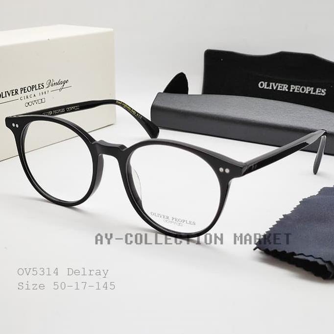 New Frame Kacamata Oliver Peoples Ov5314 Delray Grade Original Tortoise Original