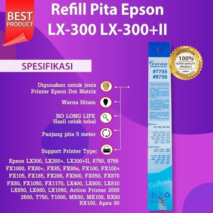 }}}}}}] Ribbon Pita Epson LX300 LX300+ LX300+II (Pita Refill)