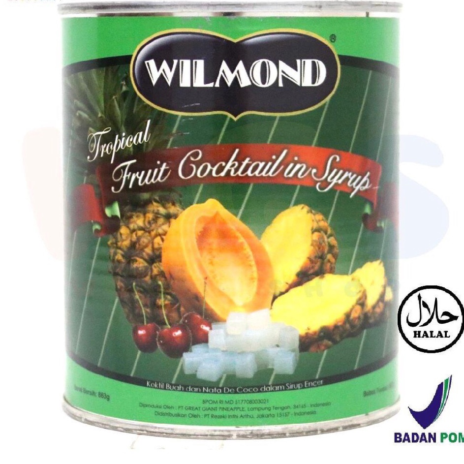 

↔Ready 6AQQ8 Wilmond Tropical Fruit Cocktail With Nata the Coco in Syrup 863 gr 046 Harga Promo