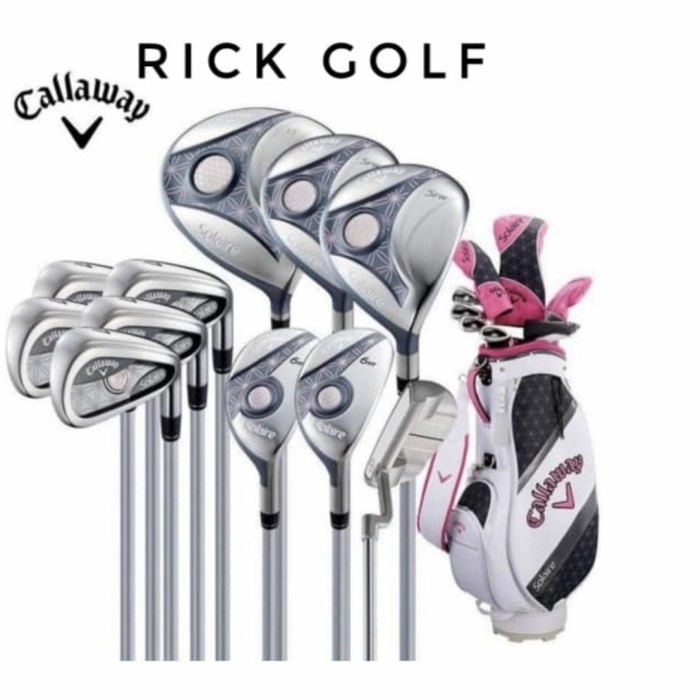 Terlaris Stick Golf Callaway Solaire Ladies Original Fullset Isi 11Pcs