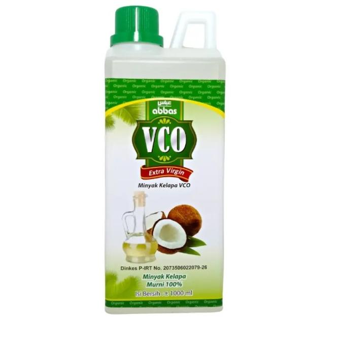 

&<&<&<&] Minyak kelapa VCO ABBAS 1000 ml,kusus grab dan gojek