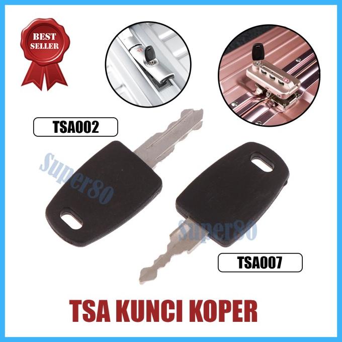 Anak Kunci TSA002 TSA007 Key Gembok Kode Kombinasi Koper TSA 002 007