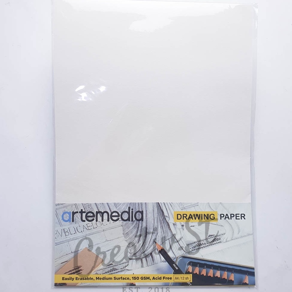 

[PRODUK-QHQMY95] Artemedia Drawing Paper Kertas Gambar Sketsa Sketch Paper A4 Terlarisss (▔