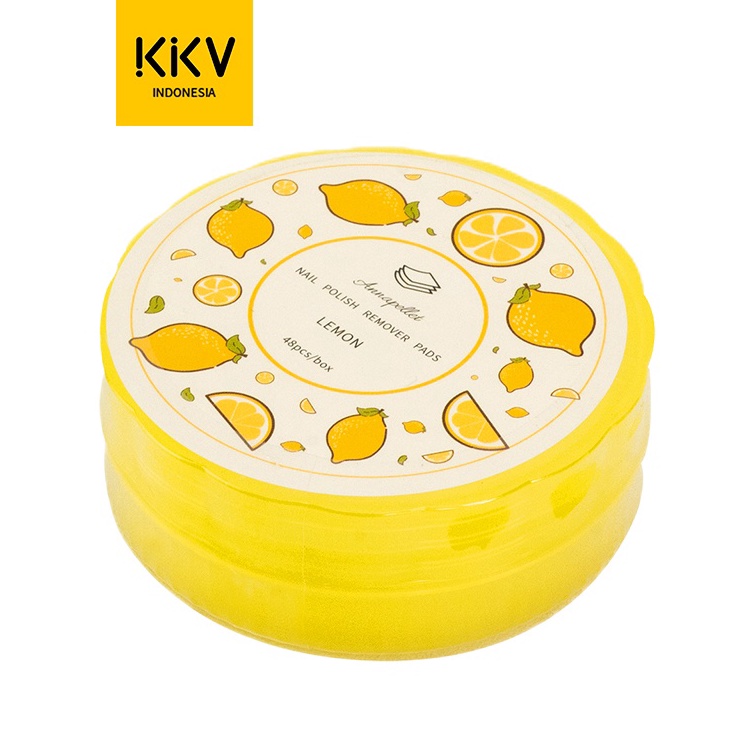 ➞Diskon Promo☋ TCVEC KKV - ANNAPELLET Nail Polish Remover Pads Lemon 1 Box M67 Produk