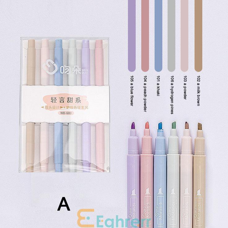 

(♥C6369] COD✨6 PCS Spidol Highlighter Pastel Colour Pen Journal Marker Pen Alat Tulis Replacement Stabilo-EG