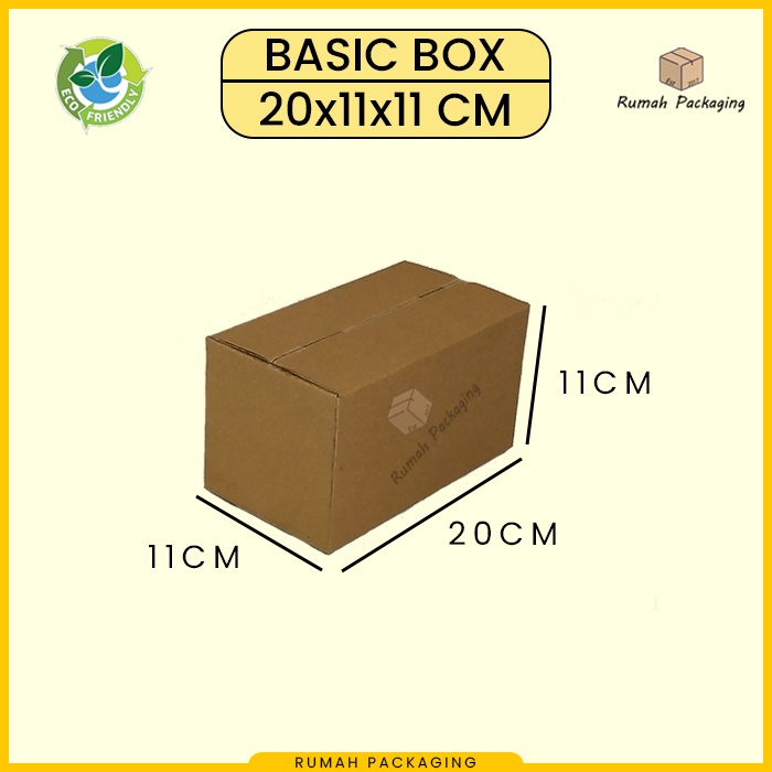

Kardus / Karton Box Packing Polos 20x11x11 cm