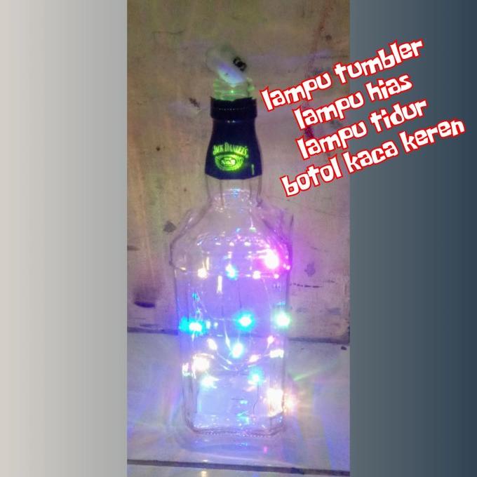 Produk Unggulan] lampu hias tumbler botol kaca