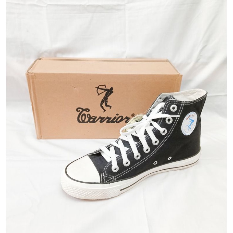 Sepatu Sekolah Hitam Bertali / Sneakers / Sepatu Distro Allstar / Warrior Sparta HC
