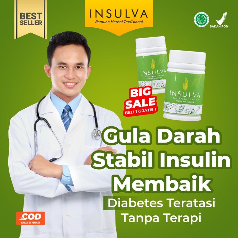 Promo INSULVA MENGOBATI DIABETES KENCING MANIS HIPERTENSI HERBAL OBAT INSULVA