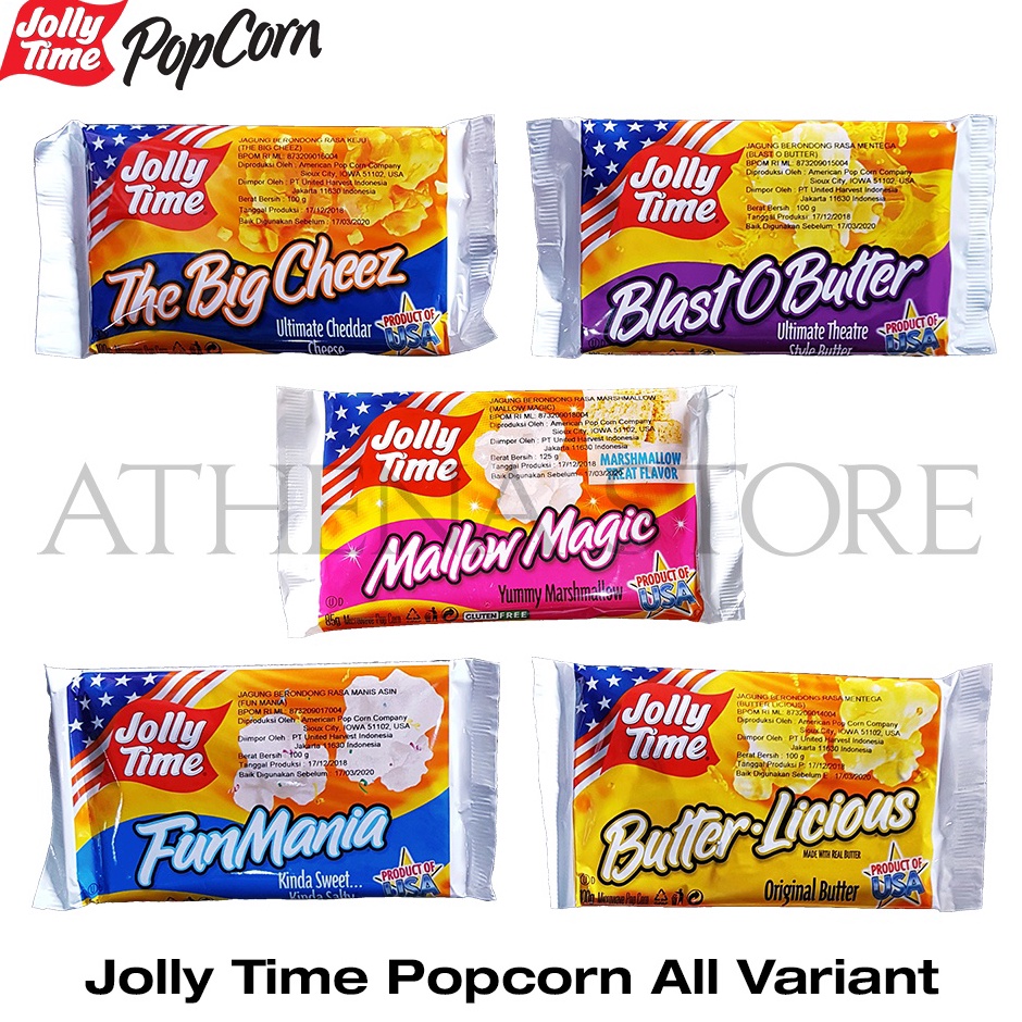 

✵Murah↑ Popcorn Jolly Time Original Product of USA All Variants M55
