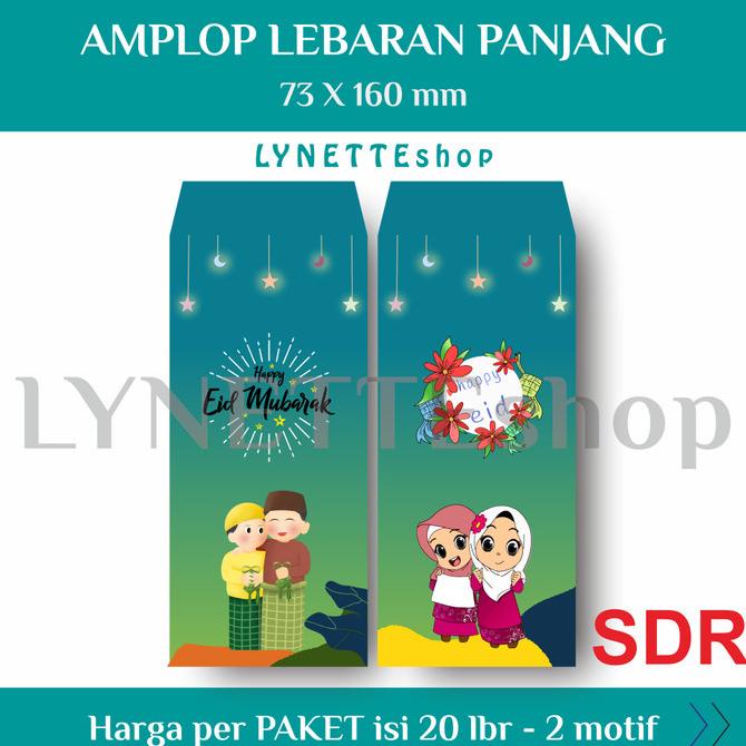 

Lynetteshop [20 Lbr - 2 Motif] Amplop Lebaran / Angpao Thr Idul Fitri
