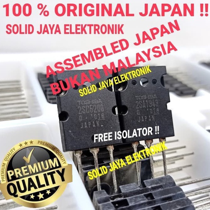 Ready.. TRANSISTOR TOSHIBA 2SC5200 - 2SA1943 TR TOSHIBA 2SC 5200 2SA 1493 TRANSISTOR TR FINAL TOSHIB