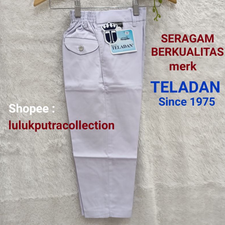 

Terlaku. Celana Panjang PUTIH Karet TELADAN/Seragam Sekolah TELADAN/Celana PUTIH Pj TELADAN/Celana TELADAN 04W