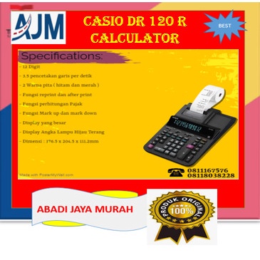 

Casio Dr 120 R Calculator