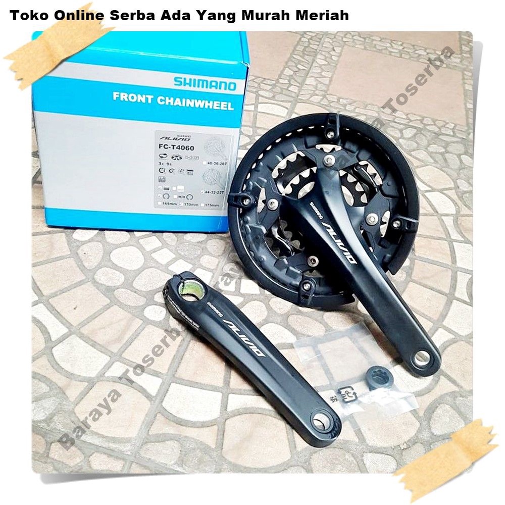 CRANK GIR SHIMANO ALIVIO T4060 44T HOLLOWTECH 2 170mm Sepeda Sparepart Termurah