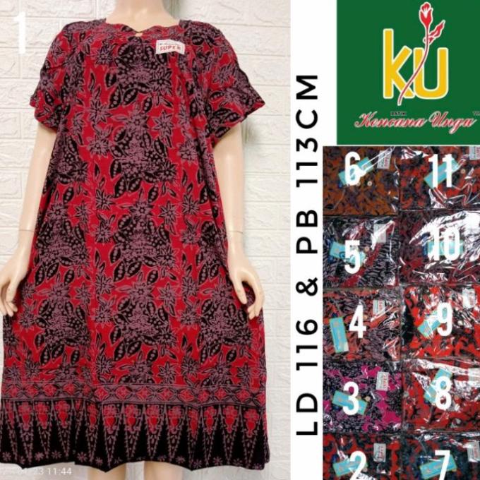 DASTER CETAK 41 KERAH SIKAK KENCANA UNGU