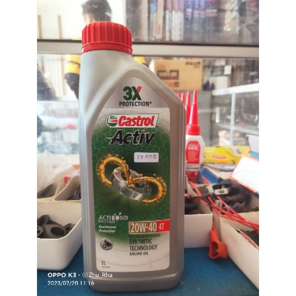 OLI CASTROL ACTIV 4T 1 LITER 100% ORIGINAL