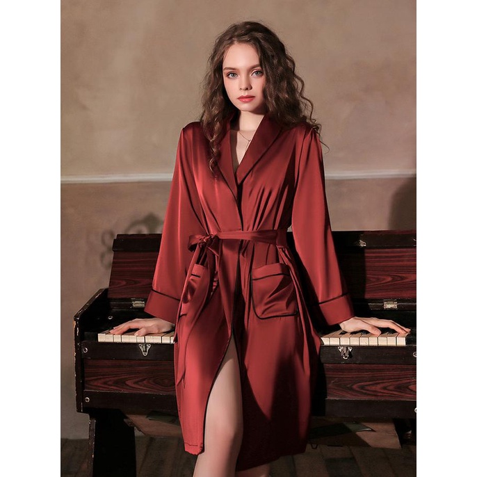 Velvet Kimono Robe - Little Woman Sleepwear