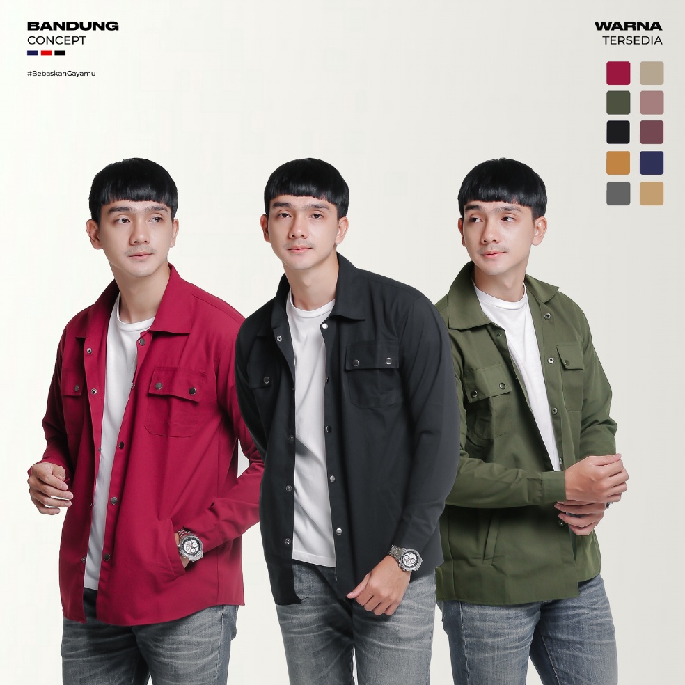 ➤ Trucker Semi Parka / Kemeja Trucker Pria Casual / Trucker Jaket / Jaket Semi Parka Pria / Jaket Pr